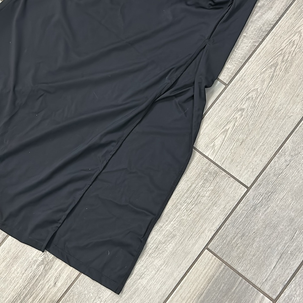 Popilush Shapewear Off-the-Shoulder Side Slit Slimming Maxi Dress - Picture 9 of 10